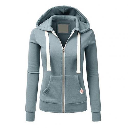 Heidi-Mode - Stilvolle Woll-Fleece Herbst Hoodie mit Reißverschluss für Frauen