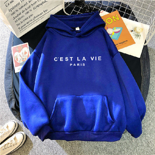 Heidi-Mode - Schick und Lässig Herbst Hoodie mit Buchstabenprint für Frauen