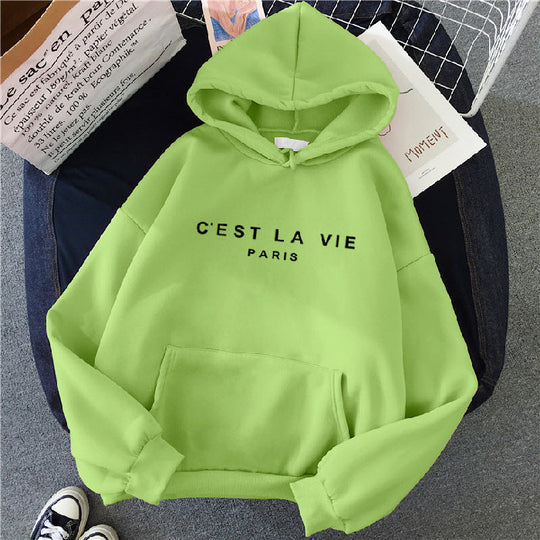 Heidi-Mode - Schick und Lässig Herbst Hoodie mit Buchstabenprint für Frauen