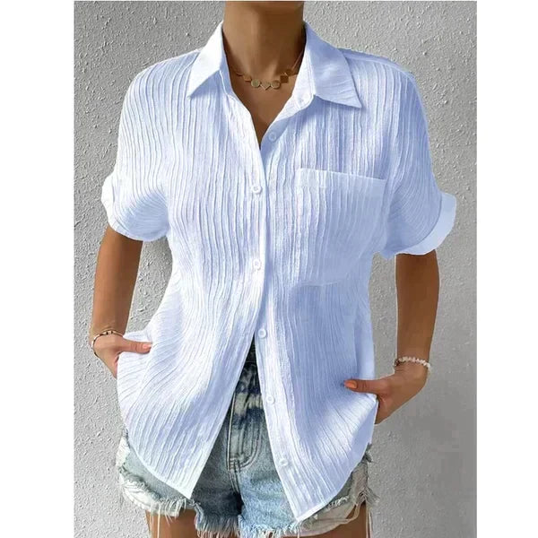 Heidi-Mode | Damen Casual Polo Shirt mit Kurzen Ärmeln