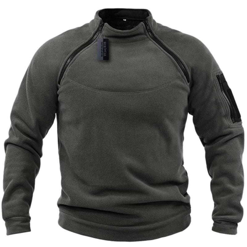 Heidi-Mode - Herren-Militär-Fleecepullover