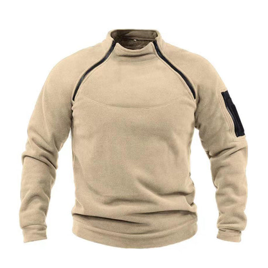 Heidi-Mode - Herren-Militär-Fleecepullover