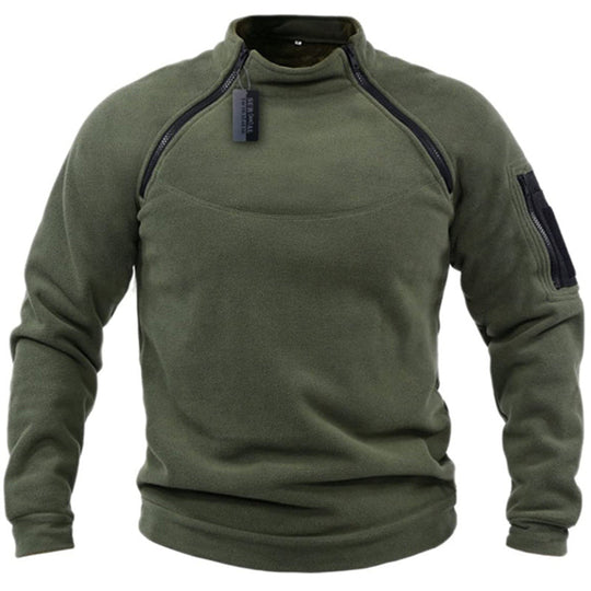 Heidi-Mode - Herren-Militär-Fleecepullover