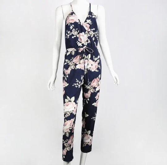 Heidi - Sommerlicher Damen-Jumpsuit Mit Blumenmuster