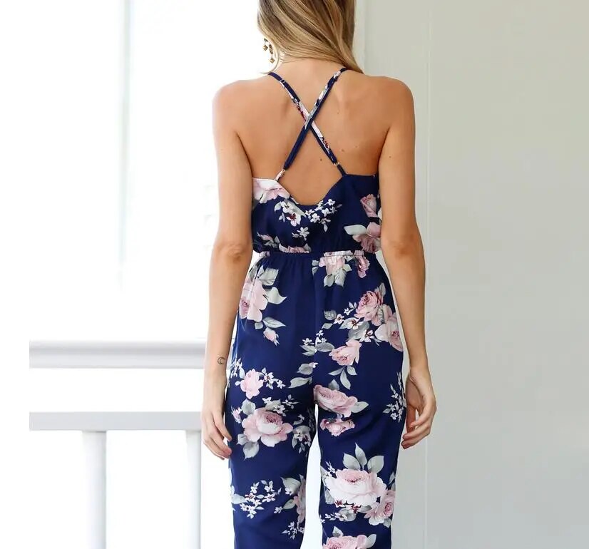 Heidi - Sommerlicher Damen-Jumpsuit Mit Blumenmuster