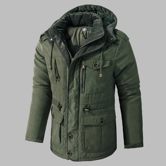 Heidi-Mode | Winterjacke mit Mehreren Taschen für Herren