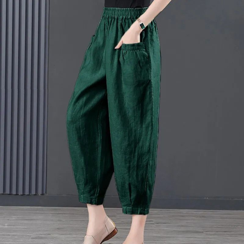 Heidi-Mode | Damen lockere Hose mit elastischem Bund