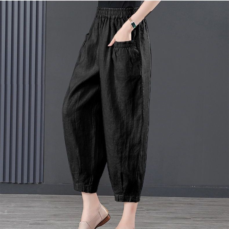 Heidi-Mode | Damen lockere Hose mit elastischem Bund
