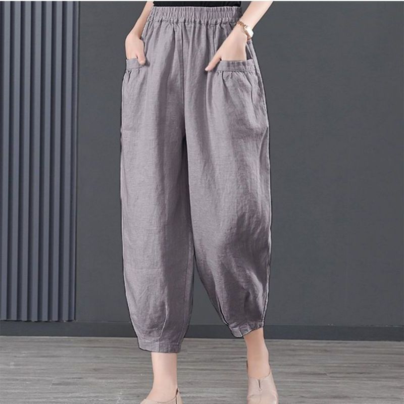 Heidi-Mode | Damen lockere Hose mit elastischem Bund