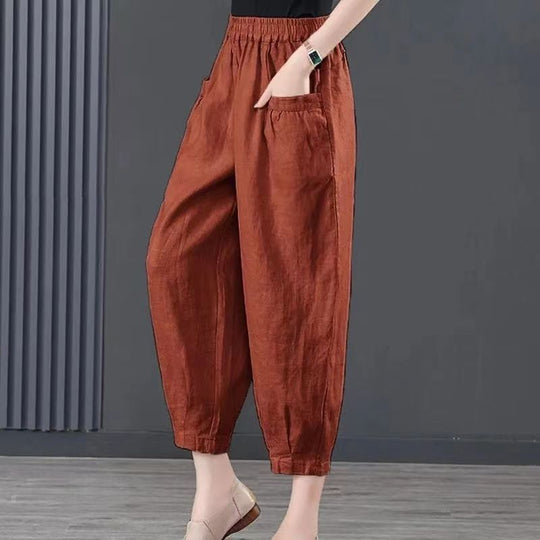 Heidi-Mode | Damen lockere Hose mit elastischem Bund