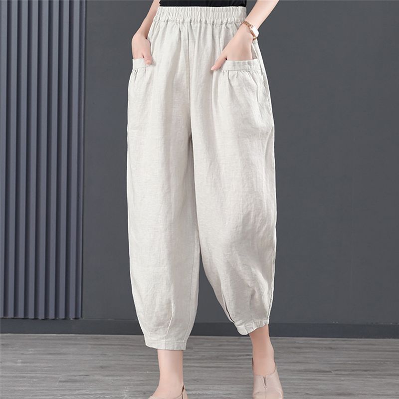Heidi-Mode | Damen lockere Hose mit elastischem Bund
