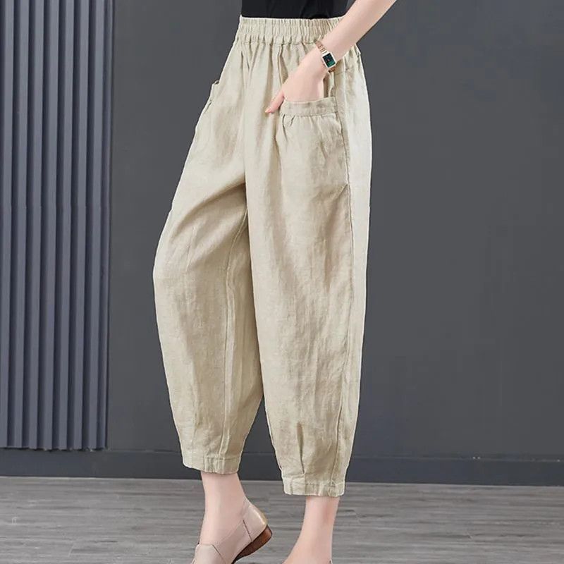 Heidi-Mode | Damen lockere Hose mit elastischem Bund