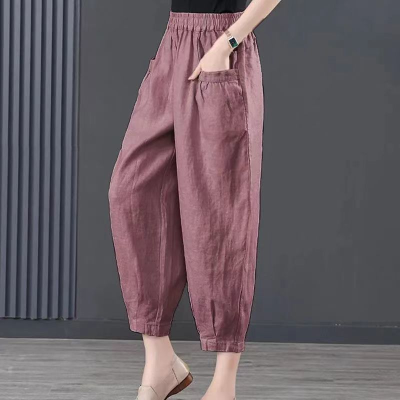 Heidi-Mode | Damen lockere Hose mit elastischem Bund