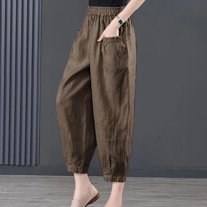 Heidi-Mode | Damen lockere Hose mit elastischem Bund