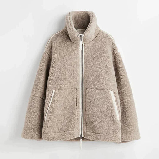 Heidi-Mode | Oversize Mantel mit Reißverschluss, Weich und Bequem