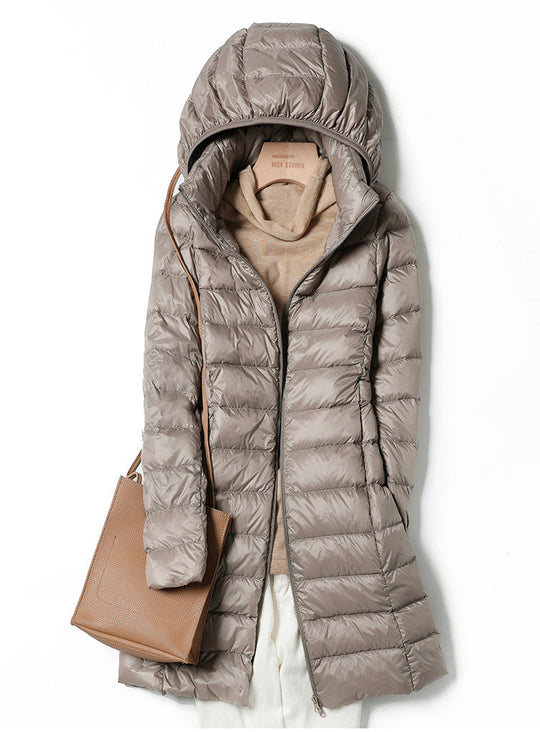 Heidi-Mode | Ultraleichte Wattierte Jacke mit Kapuze für Damen