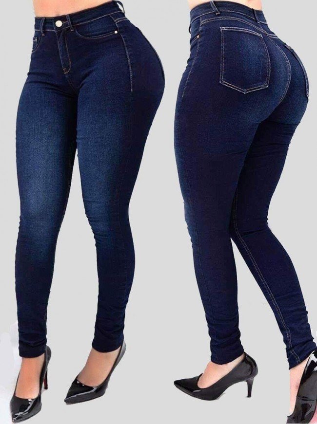 Heidi-Mode | Comfychic Slim Jeans mit Hohem Bund