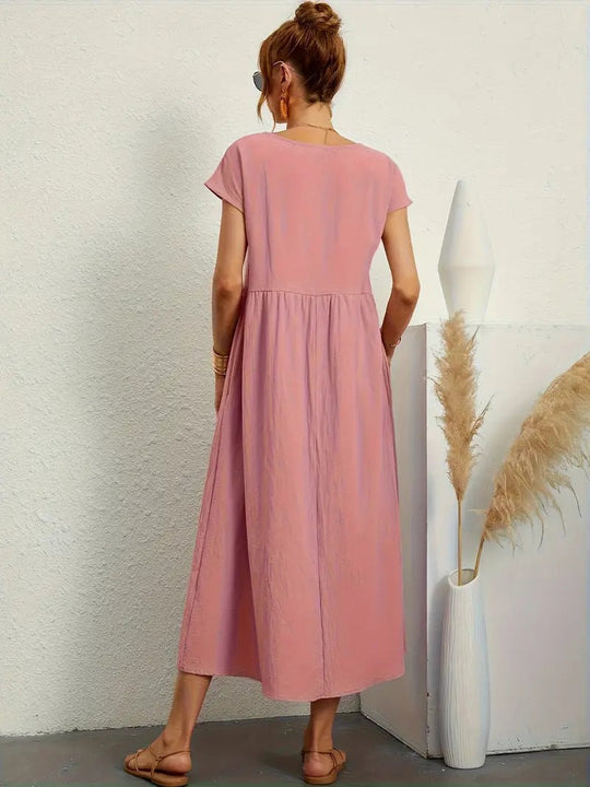 Heidi-Mode | Ärmelloses Kleid mit Passender Handtasche für Frauen