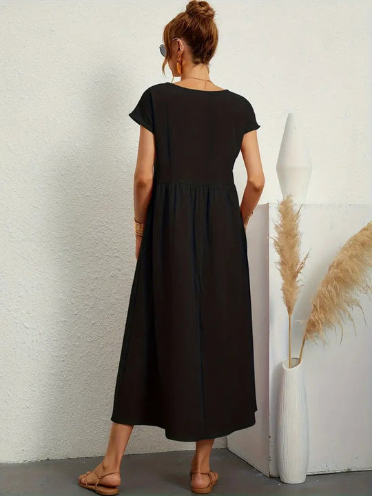 Heidi-Mode | Ärmelloses Kleid mit Passender Handtasche für Frauen