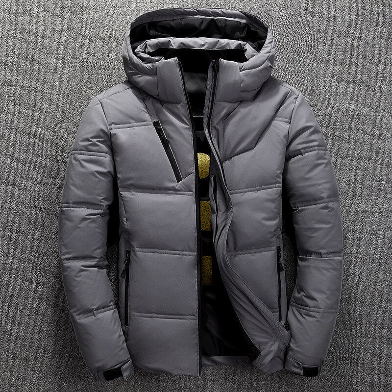 Extra warme abnehmbare Winterjacke mit Kapuze