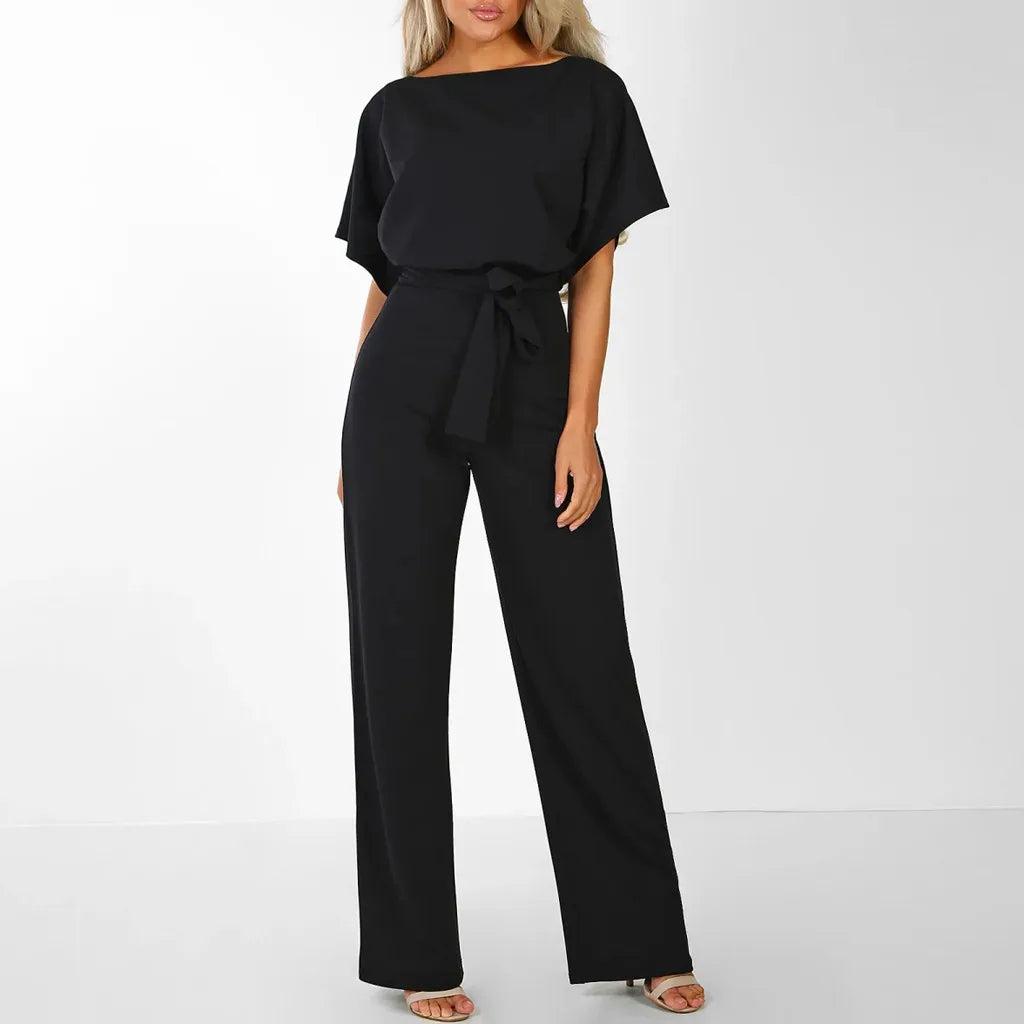 ELEGANTER JUMPSUIT MIT HOHER TAILLE