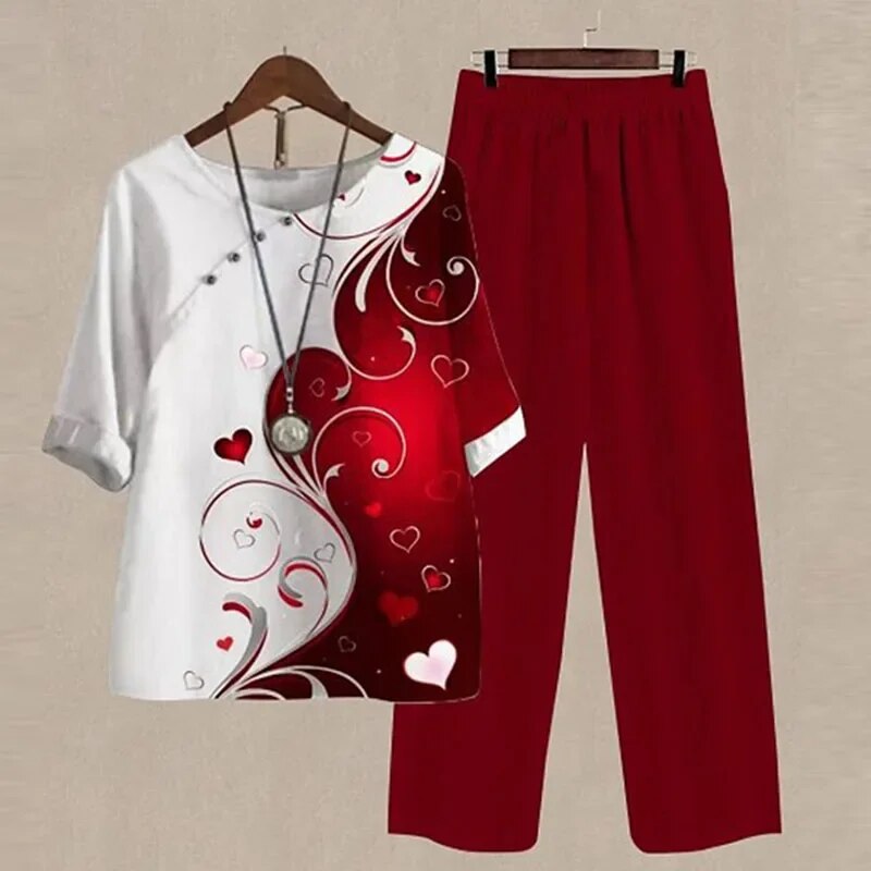Heidi-Mode | Modern Bedrucktes Outfit