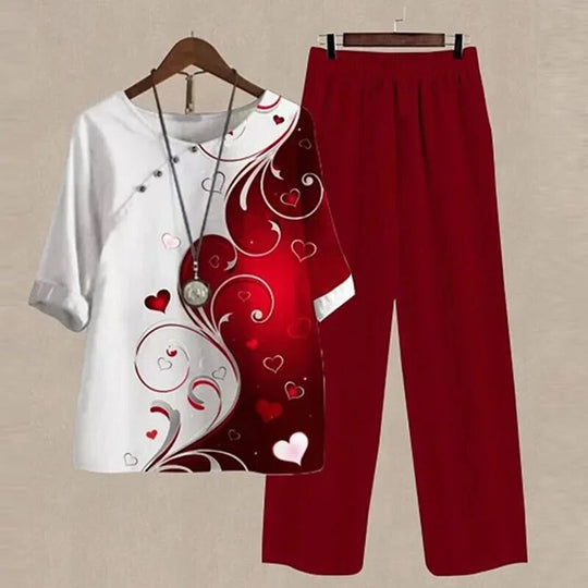 Heidi-Mode | Modern Bedrucktes Outfit