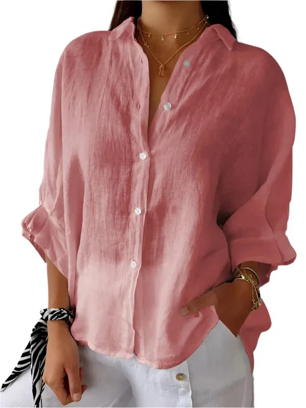 Heidi-Mode | Damen Bluse Unifarben – Leicht & Sommerlich