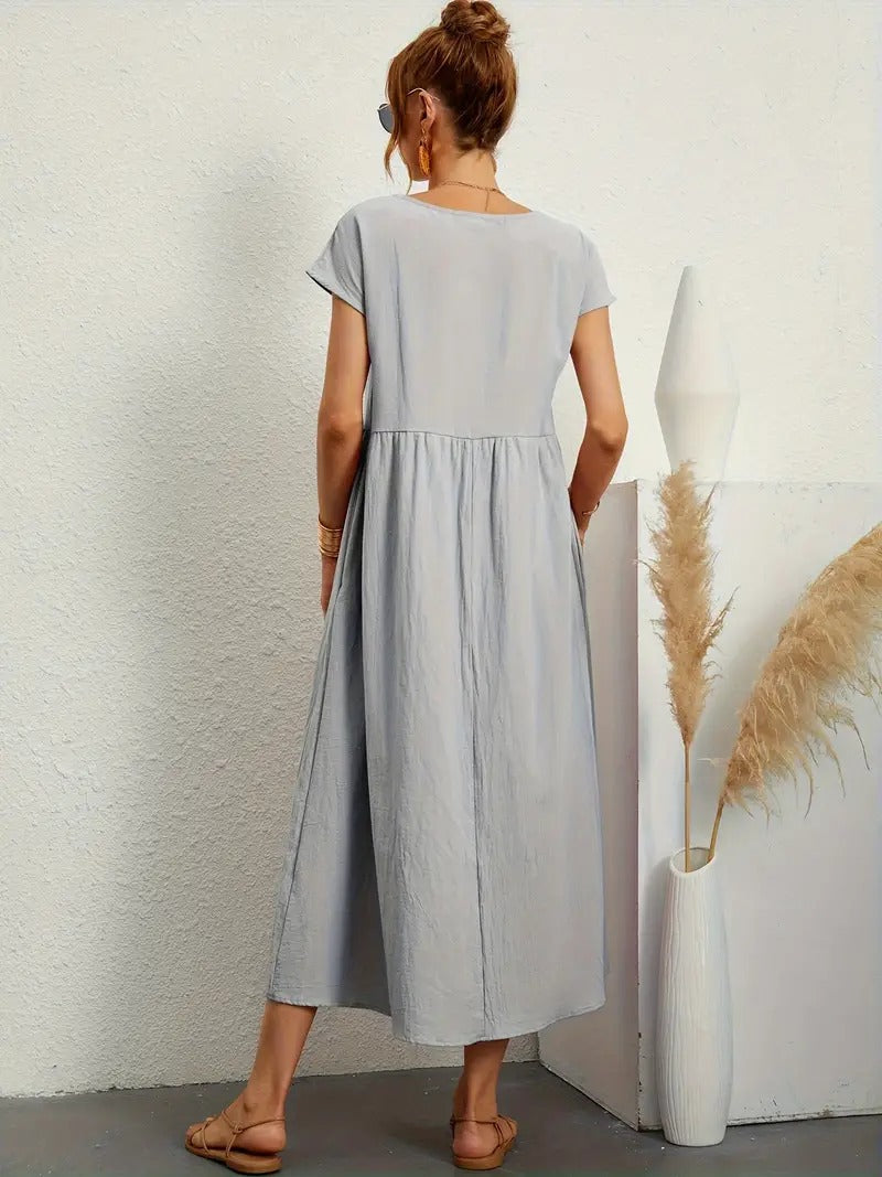 Heidi-Mode | Ärmelloses Kleid mit Passender Handtasche für Frauen