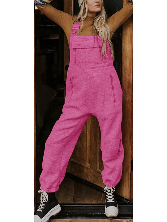 Thermo Overall aus Fleece für Damen mit Reißverschlusstaschen