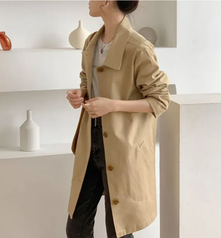 Heidi-Mode | Damen Trendy Trenchcoat