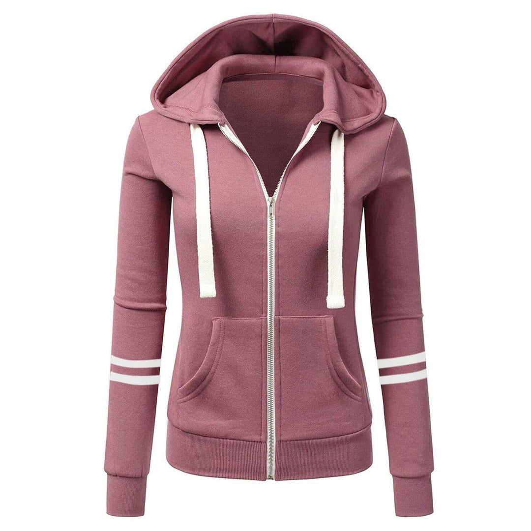 Heidi-Mode - Schick und Lässig Herbst Schlanker Woll Hoodie mit Reißverschluss für Frauen