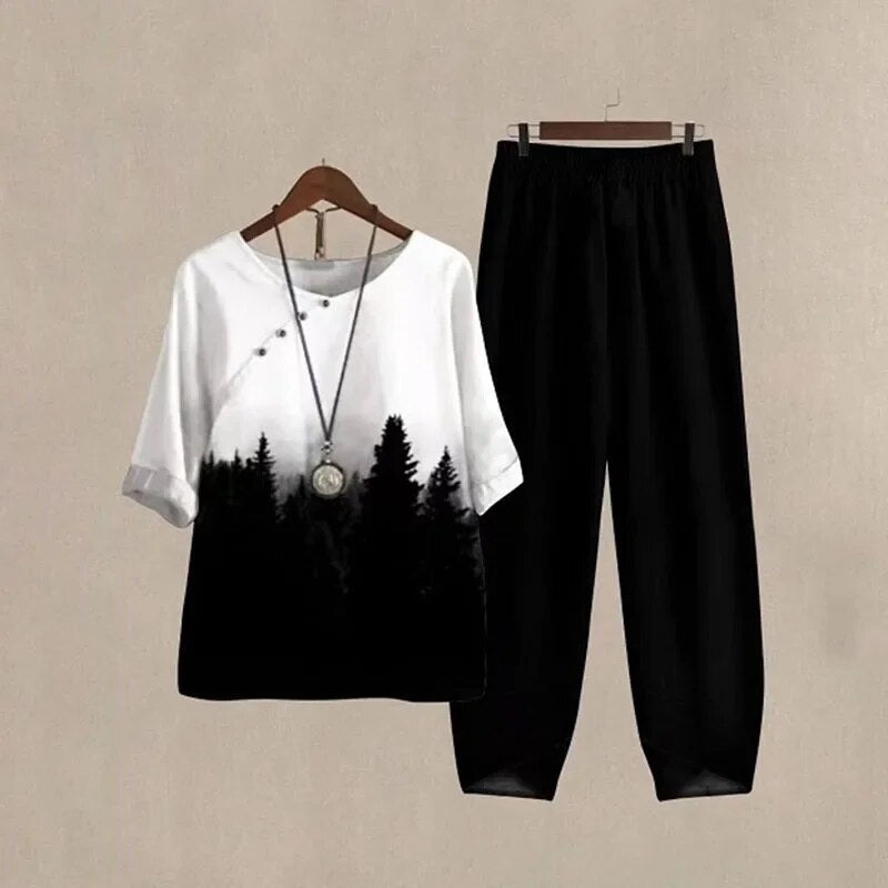 Heidi-Mode | Modern Bedrucktes Outfit