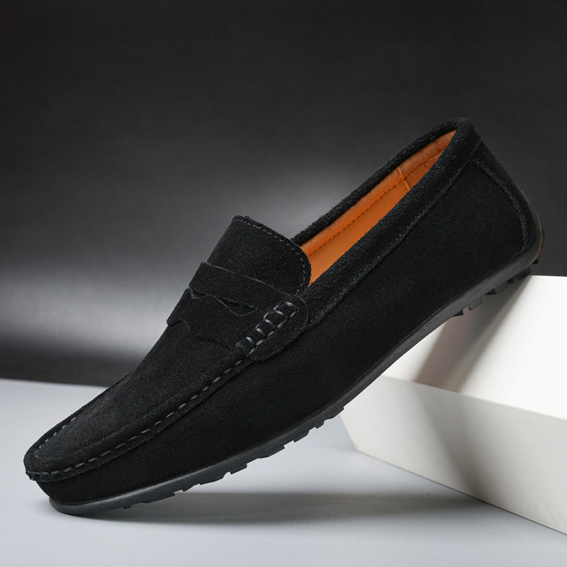 Heidi-Mode | Le Dreux Wildleder Slipper