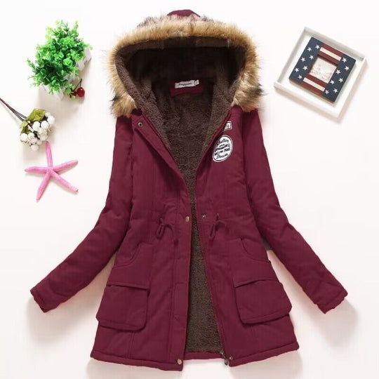 Heidi | Damen Parkajacke mit Kapuze und Fleecefutter mit Taschen