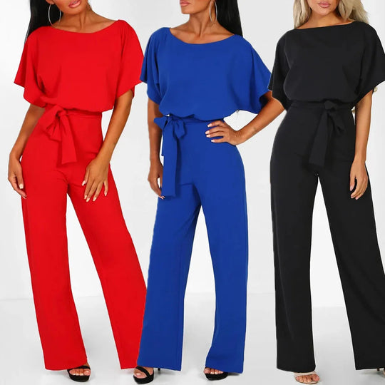 ELEGANTER JUMPSUIT MIT HOHER TAILLE