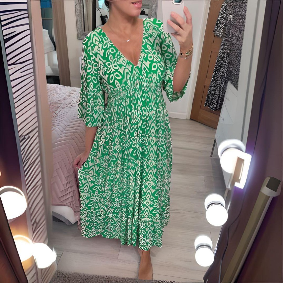Heidi-Mode | Bohème Sommerkleid für Frauen Maxi