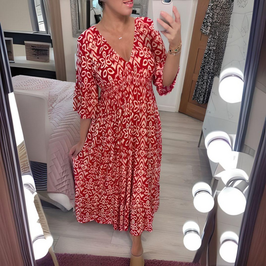 Heidi-Mode | Bohème Sommerkleid für Frauen Maxi