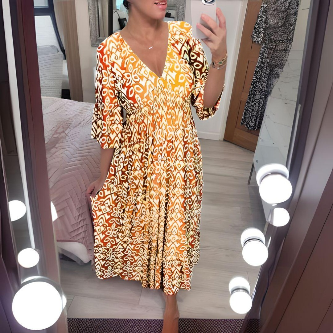 Heidi-Mode | Bohème Sommerkleid für Frauen Maxi