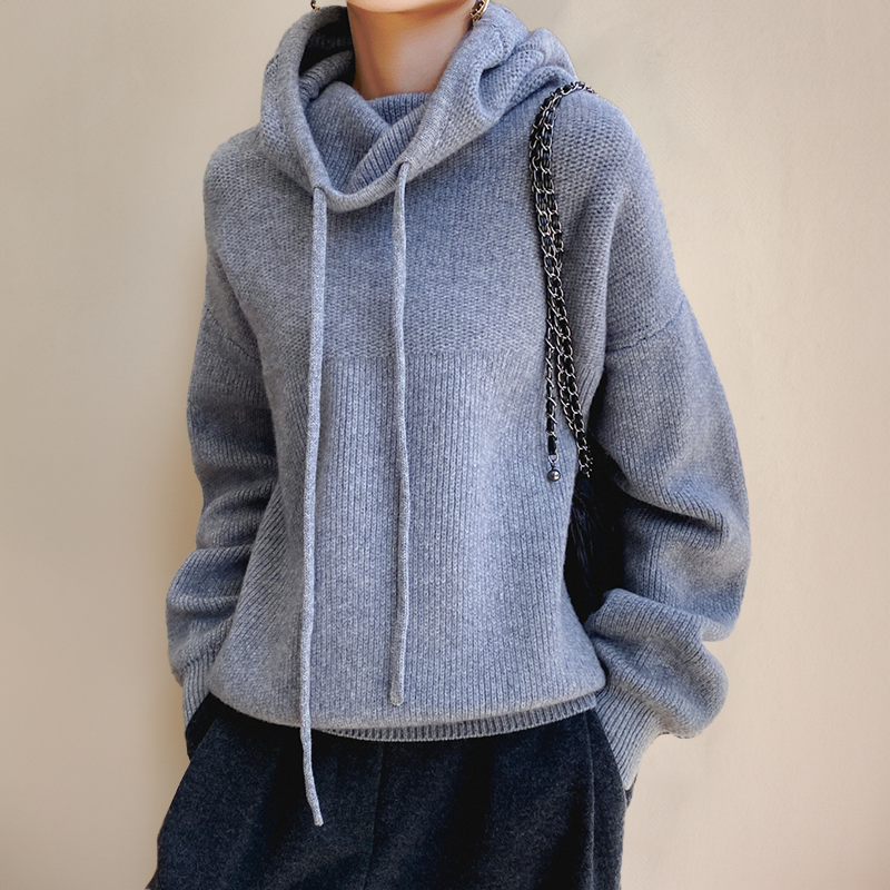 Heidi-Mode | Eleganter Gestrickter Hoodie