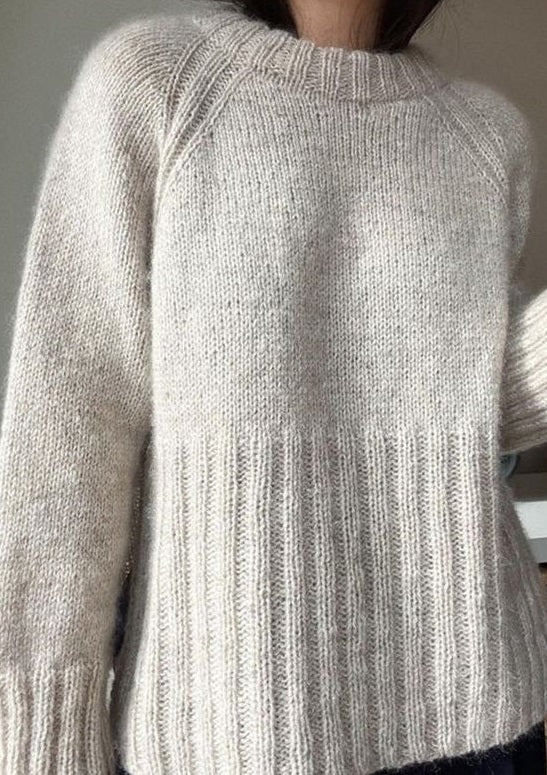 Elegante einfarbige Pullover mit langen Ärmeln