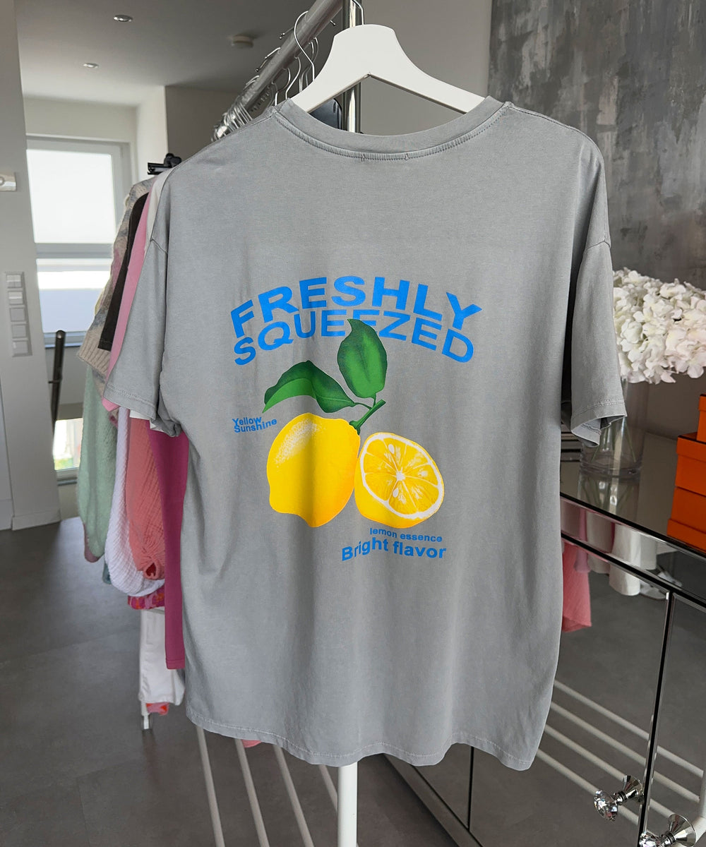 Oversize T-Shirt Freshly Grau