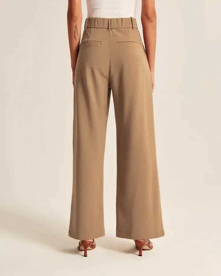 Hohe Taille Weite Bein Hose