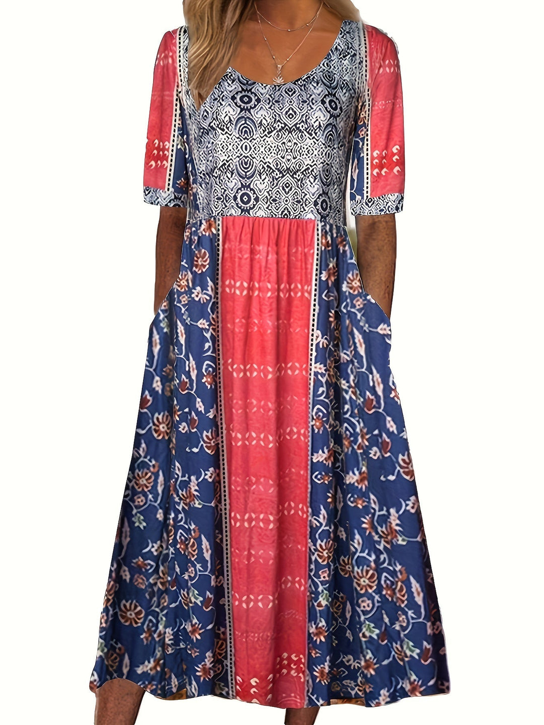 Plus Size Boho-Maxikleid - Elena