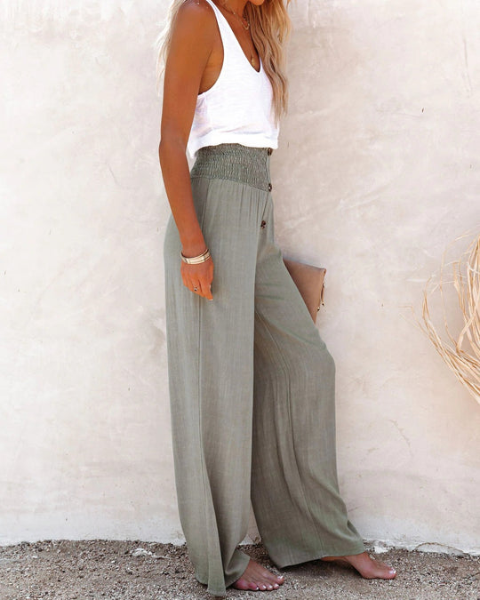 Heidi-Mode | Leinenhose mit Hoher Taille