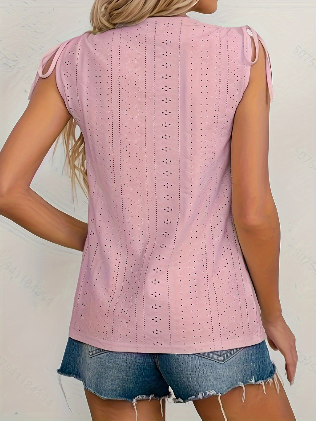 Heidi-Mode | Bluse mit Kurzen Ärmeln und Augen