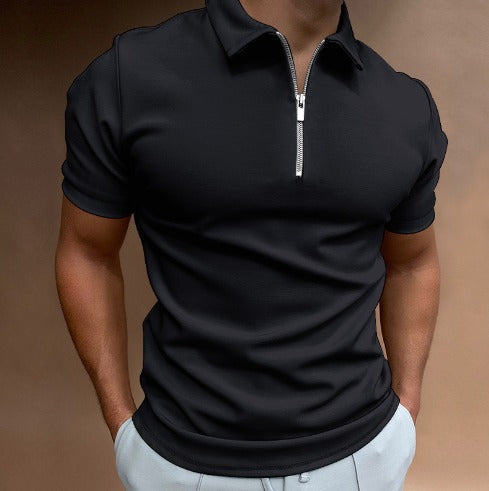 Poloshirt mit Reißverschluss