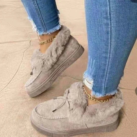 Heidi-Mode | Flauschige Damen Fellschuhe Perfekter Komfort für Die Kalte Jahreszeit