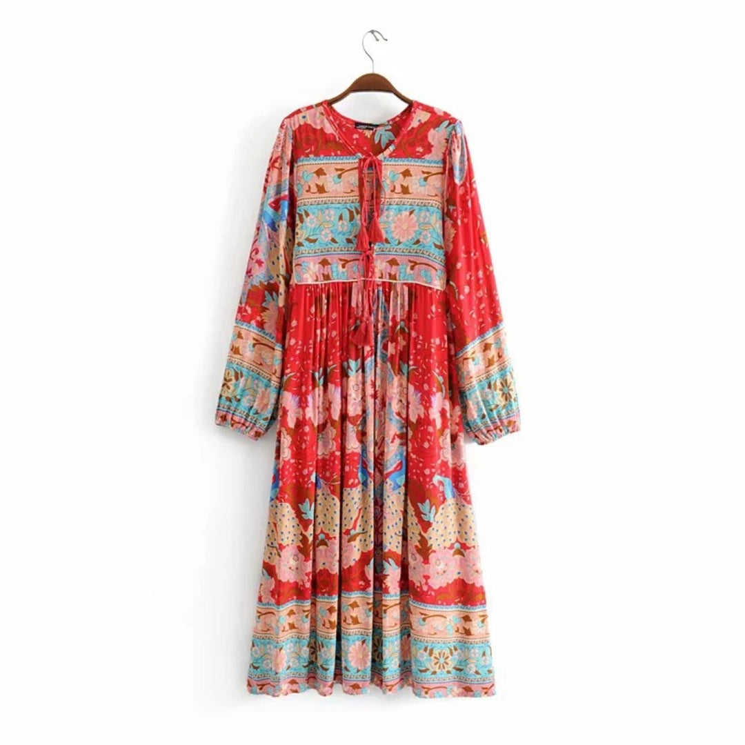 Heidi Mode | Kleid mit böhmischem Print