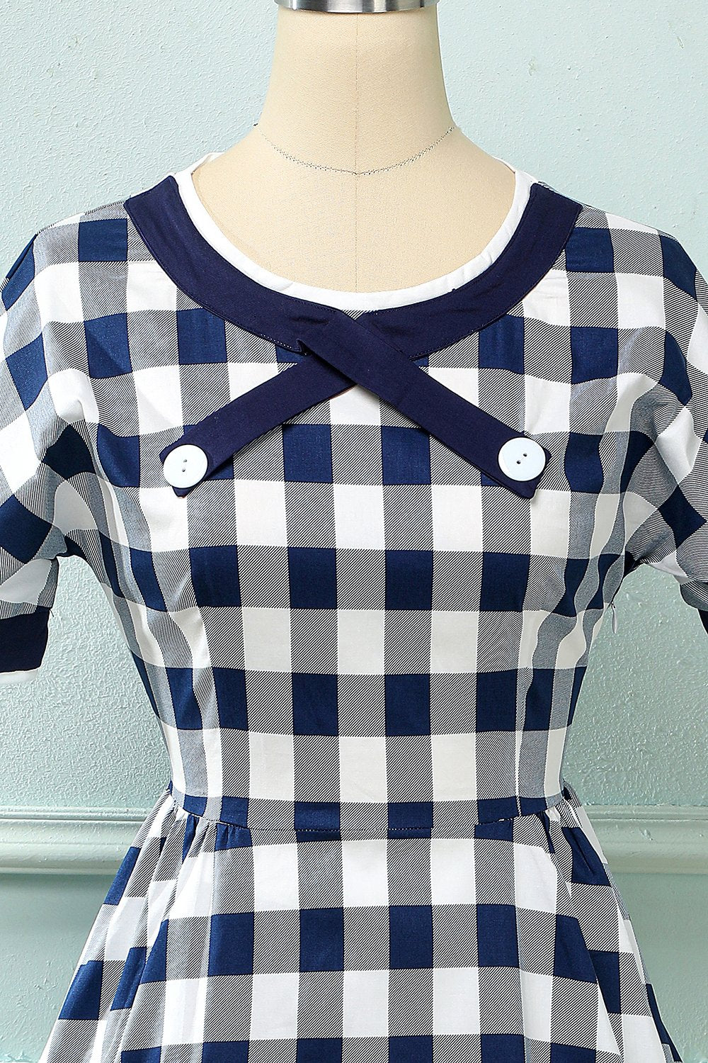 Vintage-Plaid-Druck